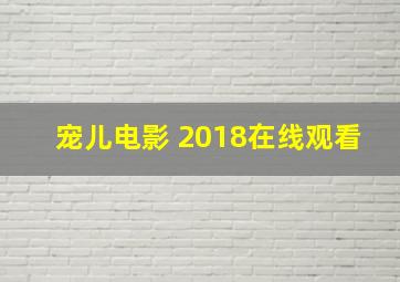 宠儿电影 2018在线观看